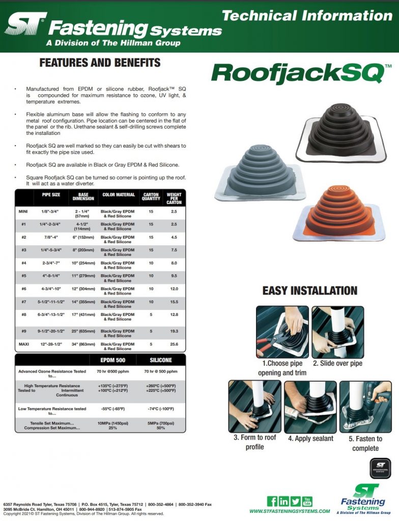 Roof Boots Mid Maine Metal